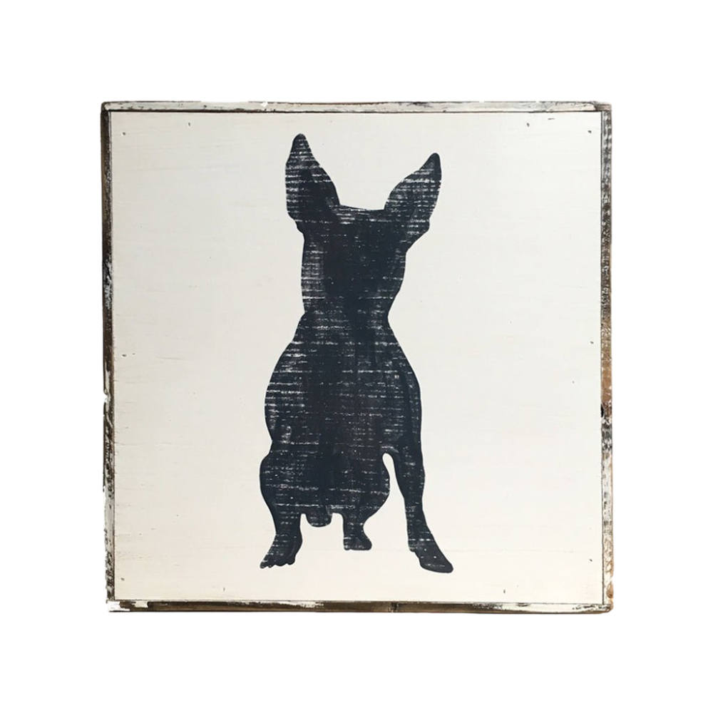 Terrier silhouette painting