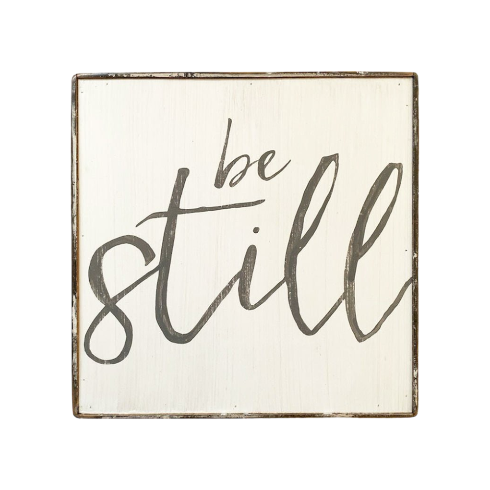 Be still white painting