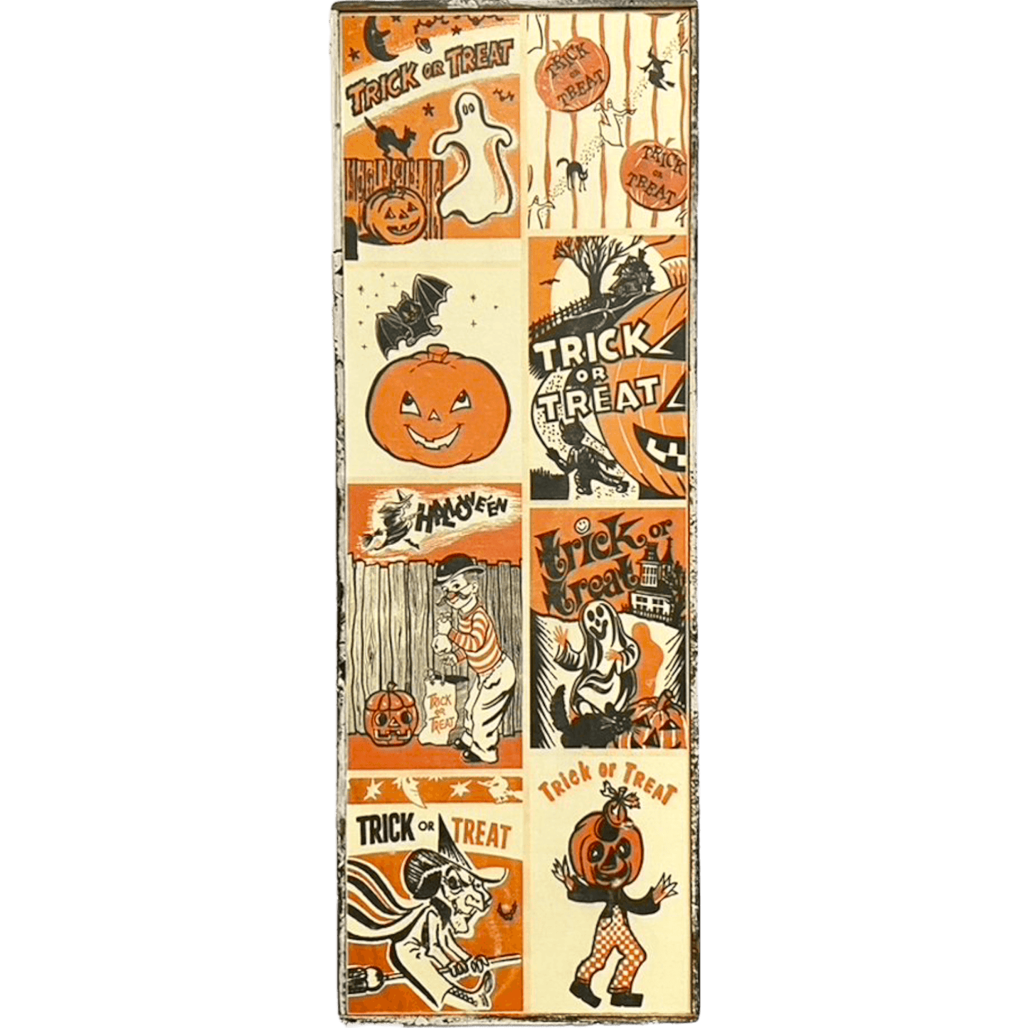 Halloween Trick or Treat Bag Framed Poster- Medium - true RED betty