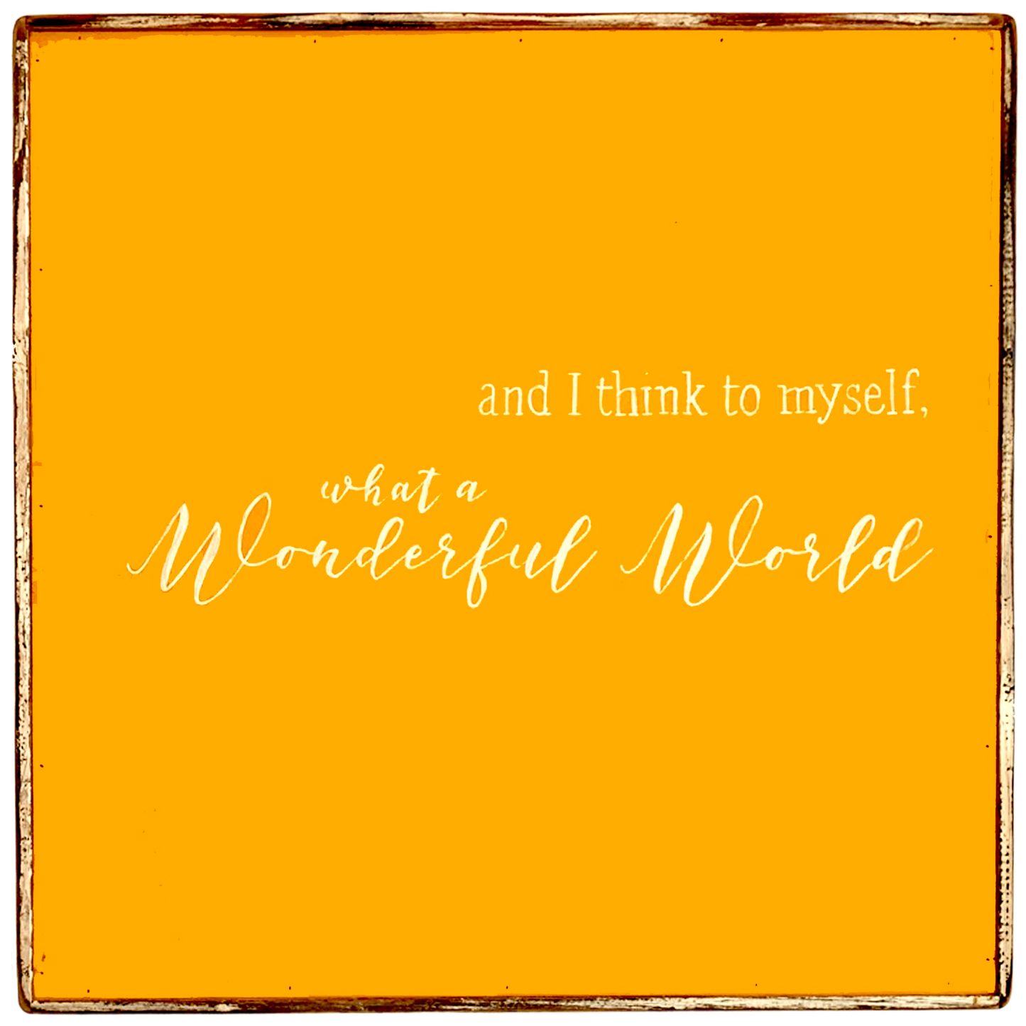 What a Wonderful World