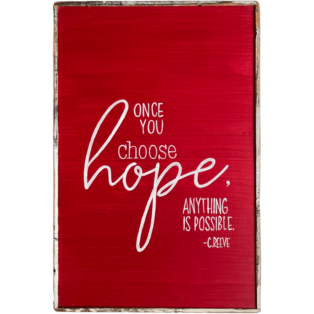 Choose Hope Red Painting