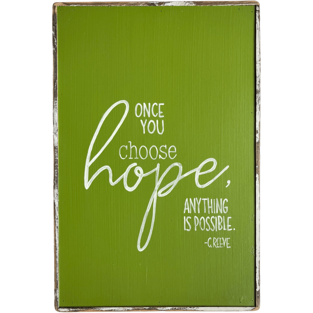 Choose Hope Green Painting