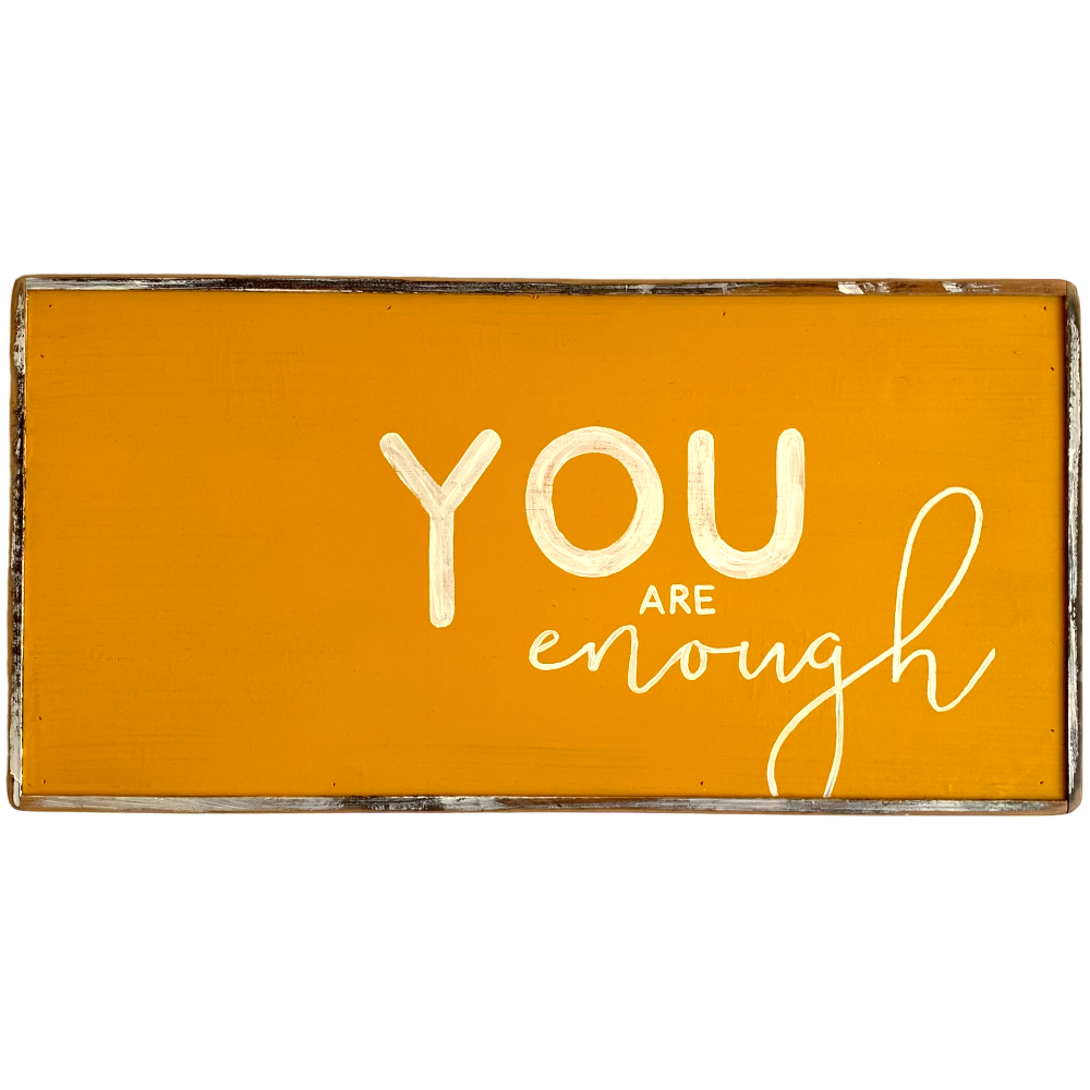 You are enough yellow painting 
