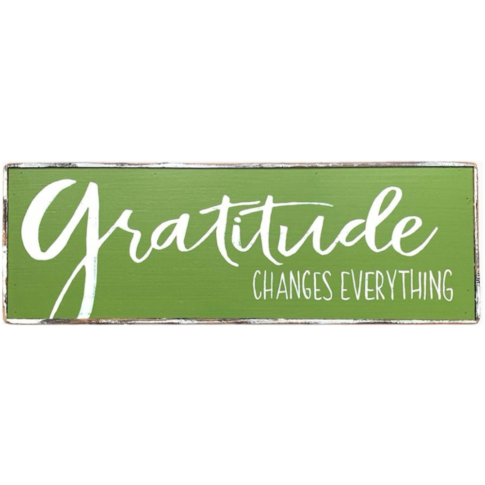 Gratitude Changes Everything green painting