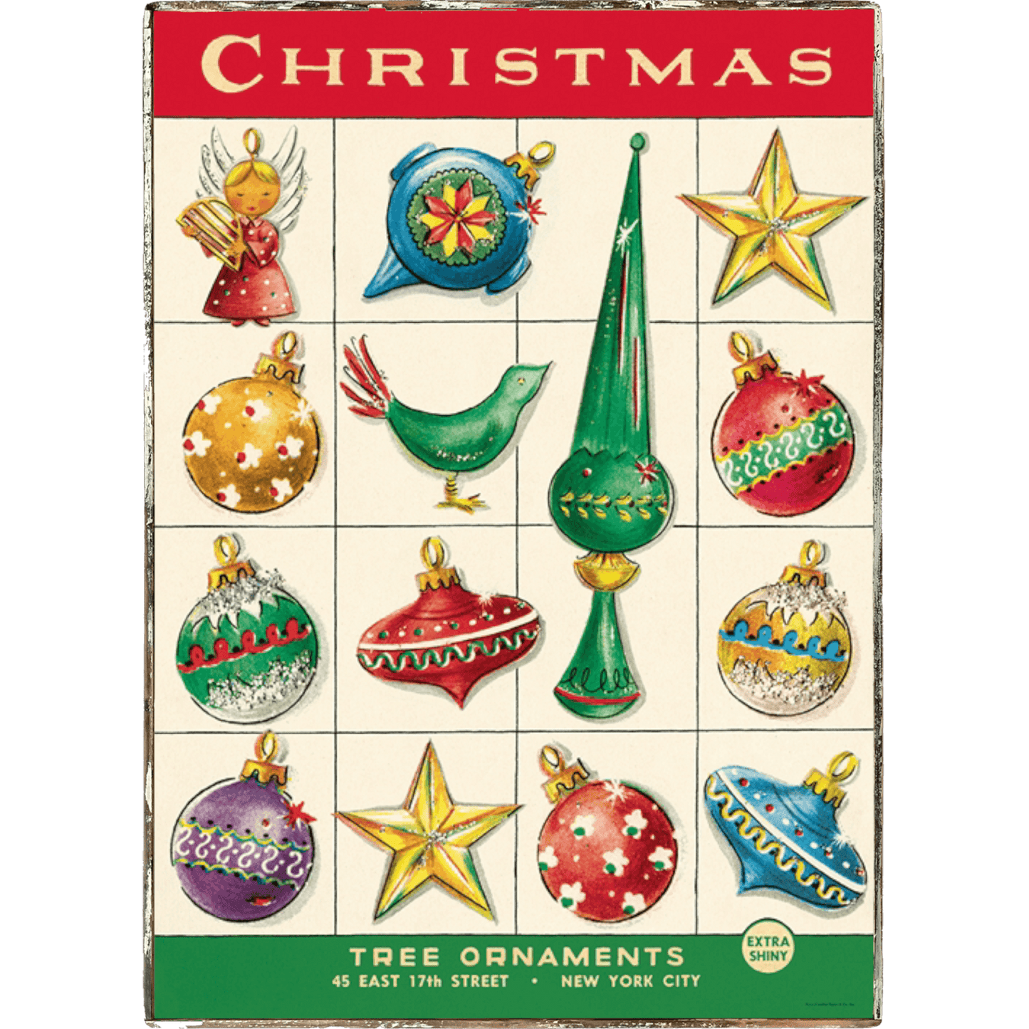 Christmas Ornament Framed Poster - true RED betty