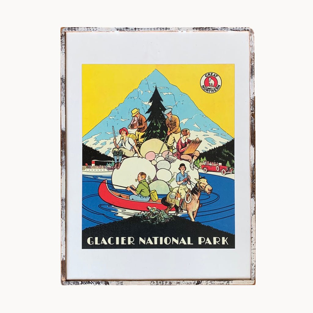 Glacier National Park Framed Print - true RED betty