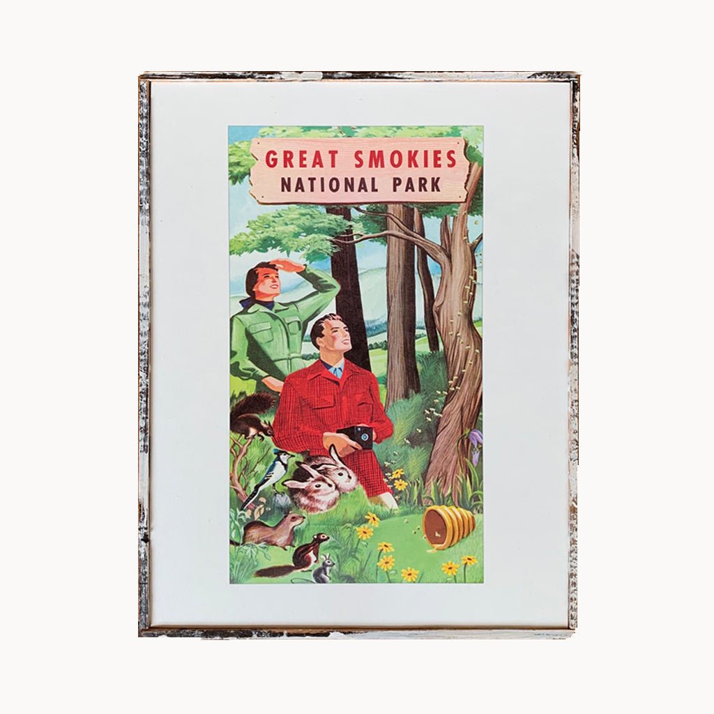 Great Smokies National Park Framed Print - true RED betty