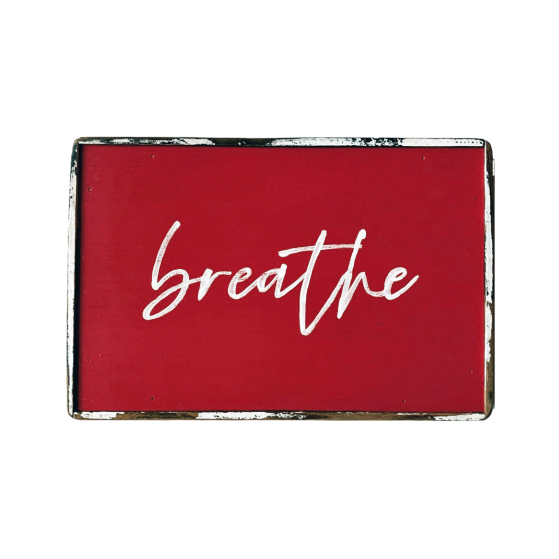 breathe red painting