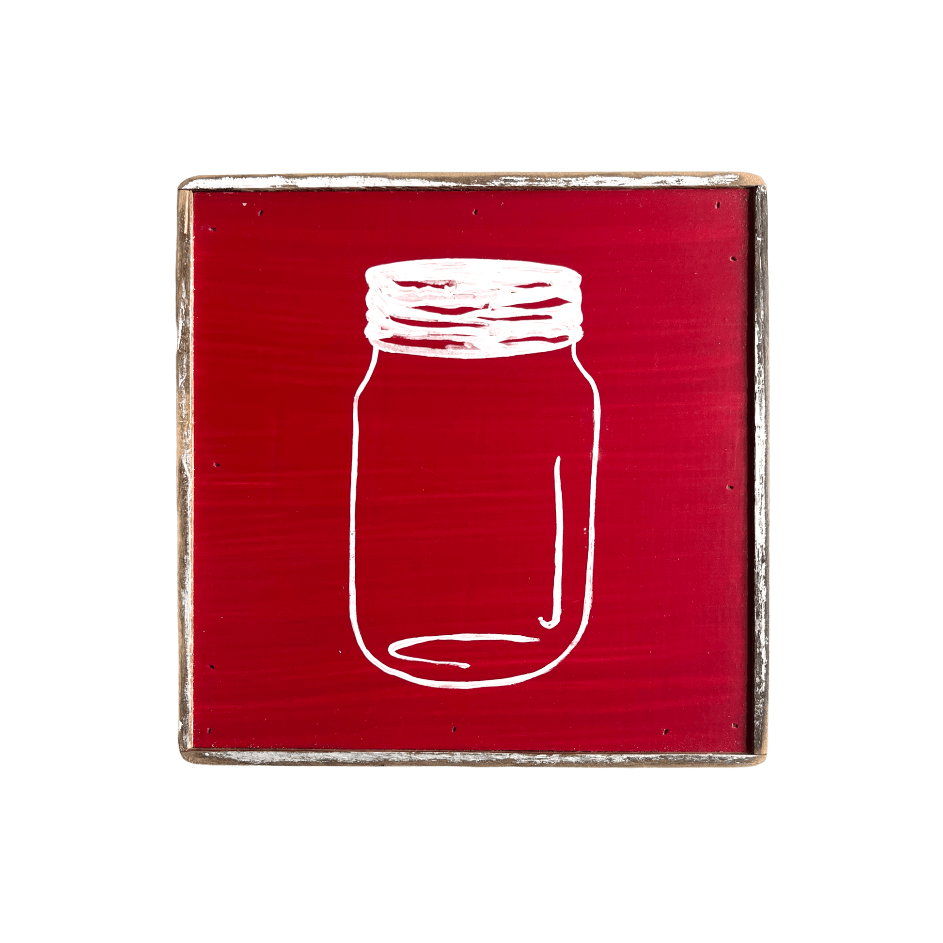 Mason Jar - true RED betty