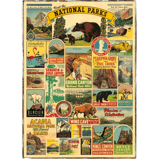 National Parks Framed Poster - true RED betty