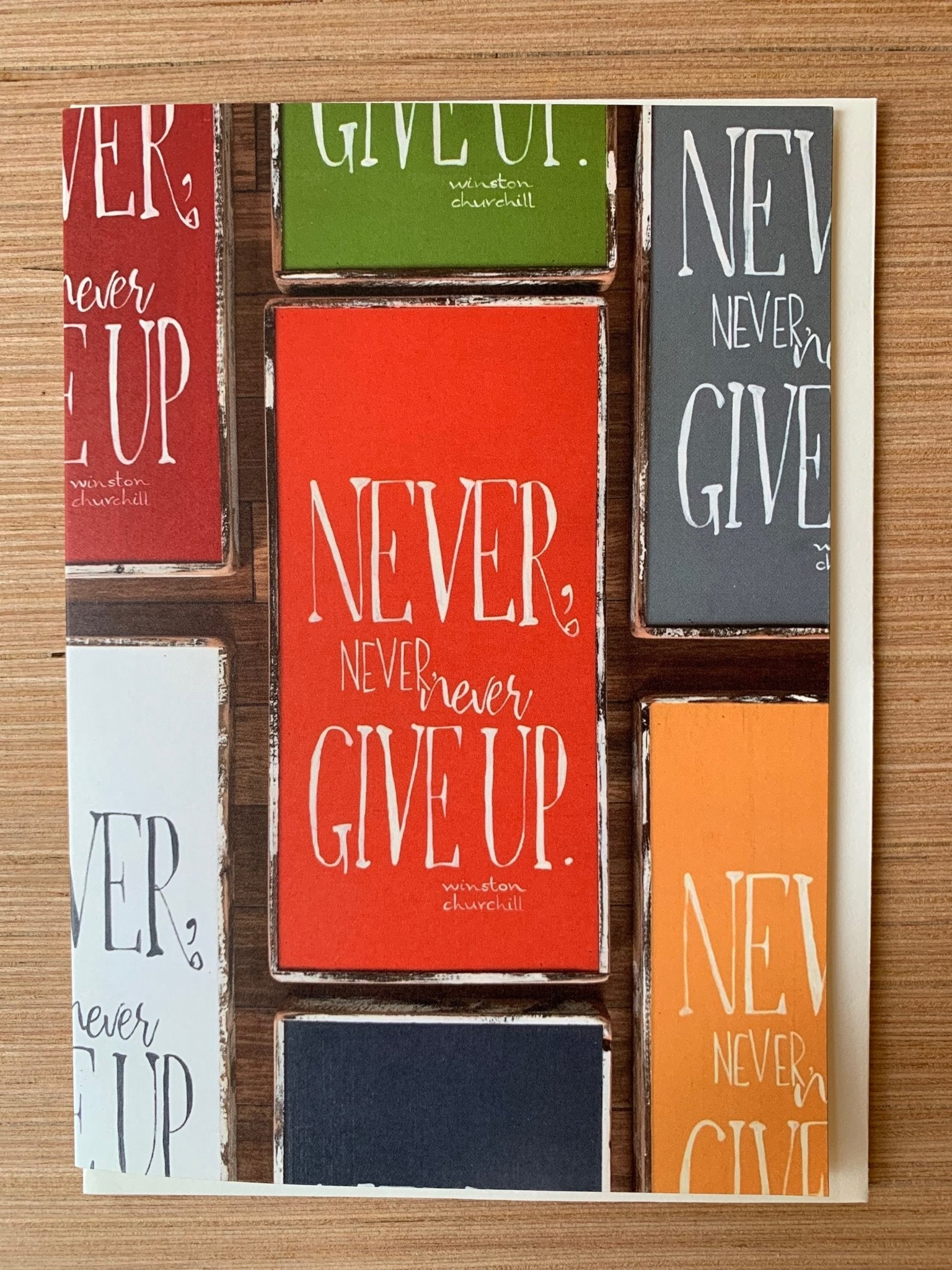 Never Give Up Card - true RED betty