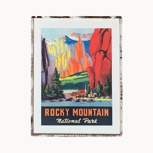 Rocky Mountain Park Framed Print - true RED betty