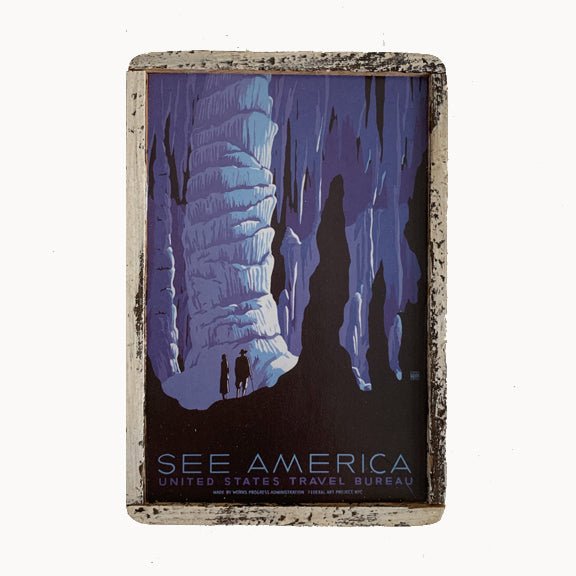 See America Parks Framed Card - true RED betty