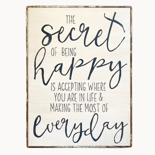 The Secret of Being Happy - true RED betty