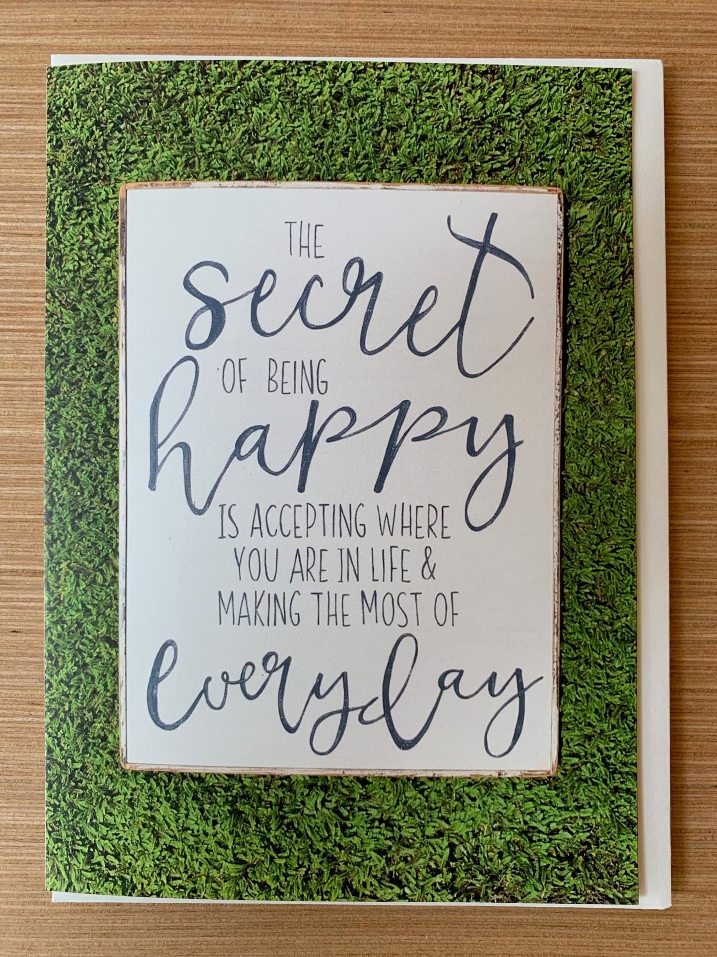 The Secret to Happy Card - true RED betty