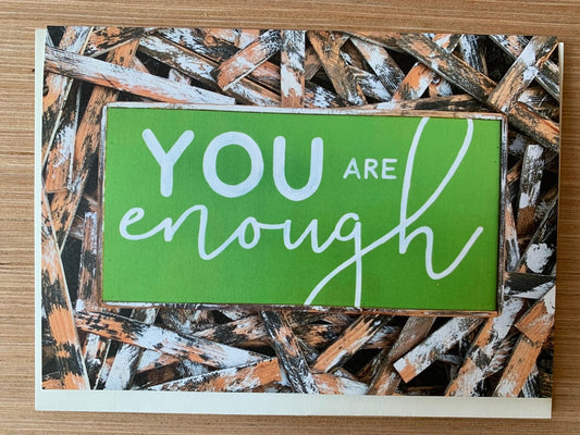You are Enough Card - true RED betty