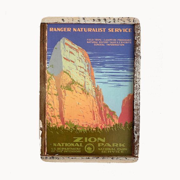 Zion National Park Framed Card - true RED betty